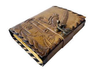 book of shadows charcoal leather journal crow book vintage drawing diary blank book of spell deckle edge paper journal